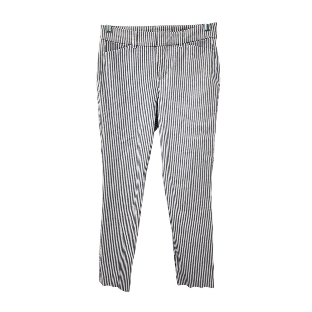 Old Navy Blue and White Striped Pants Womens Size 2